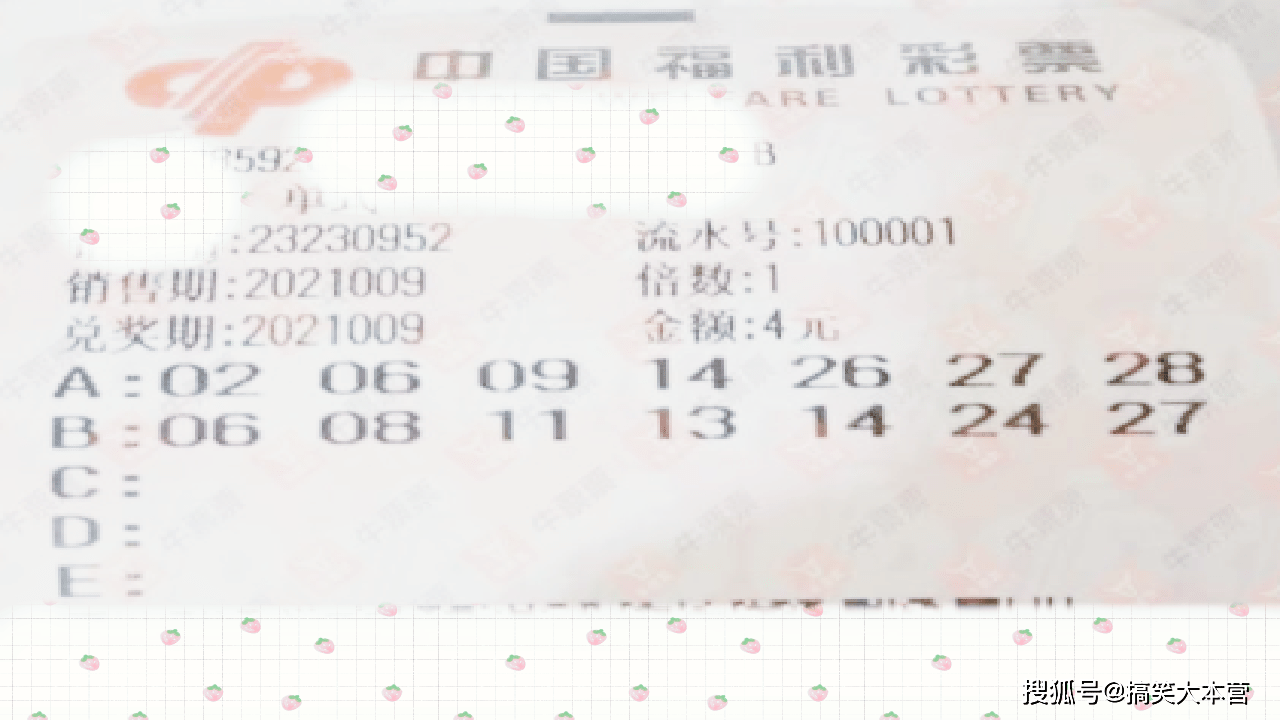 晒票时刻，揭秘2020009期双色球票的幸运密码
