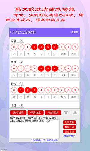 排列五开奖走势图