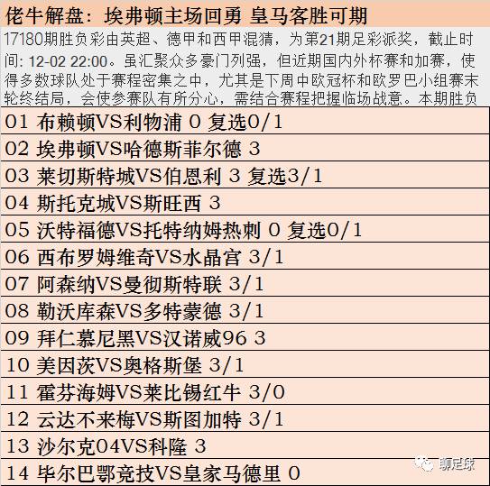 足彩开奖结果